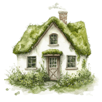 Enchanted cottage illustration